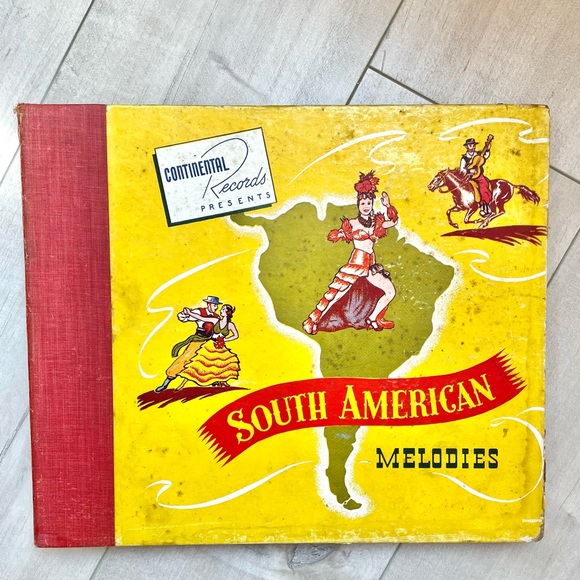 Vintage South American Melodies 5 Record Set Album 78RPM Continental Record - Picture 1 of 4